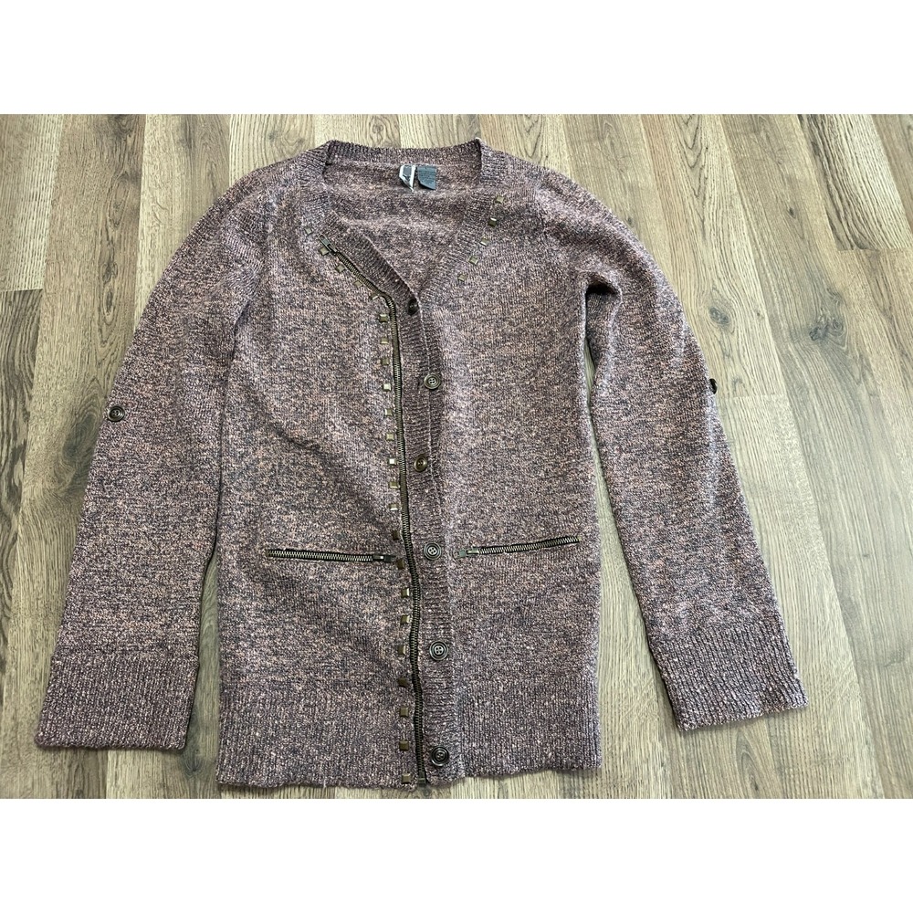 BKE Sweater, Women's Size Large, Brown, Button Up, Cardigan